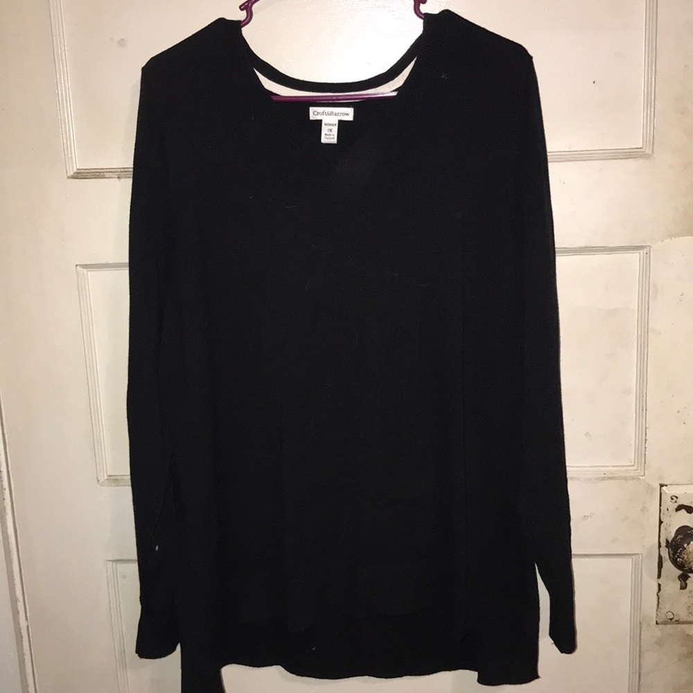 v neck sweater